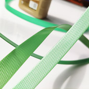 塑钢打包带塑料捆绑带绿色，1608手工用包装带打包扣篮子，编织条120