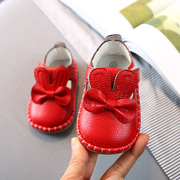 春秋季女婴儿学步鞋女童幼儿公主鞋小童皮鞋1一3周岁软底宝宝鞋子