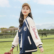 初中生秋装外套2023年少女孩，高中学生棒球，服夹克韩版宽松春季