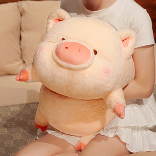 超软可爱小猪猪抱枕靠枕床头抱着睡觉靠垫床上沙发玩偶装饰少女心