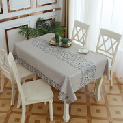 欧式餐桌布防水防油耐高温加厚免洗桌布网，红桌布书桌茶几桌垫ins