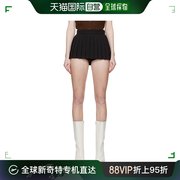 香港直邮潮奢pushbutton女士，独家发售黑色，褶裥裙裤pb2310418s