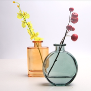 北欧创意迷你玻璃花瓶工艺品摆设桌面透明鲜花插花小花瓶客厅装饰
