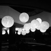 简约创意过道鸟巢商场装饰吊灯田园麻球吊灯特大球型藤艺咖啡餐厅