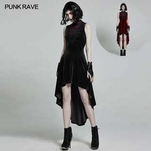 小破亚文化 PUNK RAVE pr朋克状态女装哥特性感复古连衣裙 Gothic