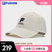 FILA FUSION斐乐潮牌情侣款棒球帽2024春运动帽遮阳帽鸭舌帽