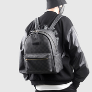 欧美小众高级感双肩包男大容量商务旅行可装14寸电脑背包休闲书包