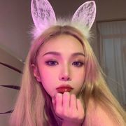 韩国可爱蕾丝猫耳朵发箍女网红洗脸压发头箍性感兔耳cos化妆发饰