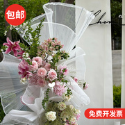 褶皱硬网纱布料大风琴百褶面料服装设计手工diy材料婚礼造型装饰