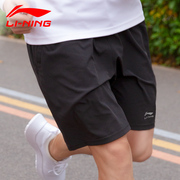 李宁男士运动短裤速干透气训练裤子五分裤夏季薄款健身跑步梭织裤