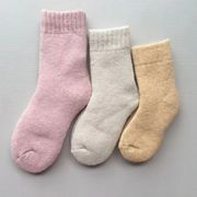 东北寒区儿童羊毛袜子宝宝，秋冬季加厚加绒男童，中筒袜婴儿保暖袜女