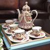 玫瑰欧式陶瓷咖啡杯碟套装咖啡壶，下午茶花茶壶茶杯创意结婚礼物
