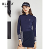 高尔夫球服装女士套装秋季长袖T恤韩版时尚弹力显瘦短裙子半身裙