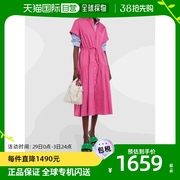 香港直邮潮奢 Polo Ralph Lauren 女士抽绳棉质衬衫式连衣裙