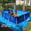 超大加厚支架游泳池家庭成人儿童泳池戏水池免充气方形游泳池