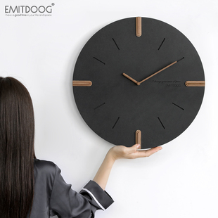 EMITDOOG钟表挂钟客厅大尺寸2023创意简约现代大气网红高级感
