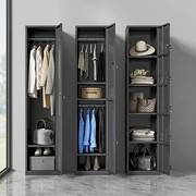 单门更衣柜铁皮柜单人柜员工，柜储物柜钢制更衣箱，简易小办公衣