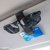 YAC日本车载眼镜夹架汽车遮阳板墨镜太阳镜收纳支架360°旋转卡片