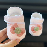 婴儿护脚软底鞋0-6月春秋，宝宝步前鞋，初生幼儿鞋子防掉三个月8防滑