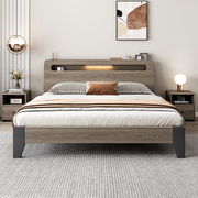宜家实木床现代简约双人床1.8米工厂1.5出租房经济型1.2m单人