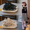男童包头镂空运动凉鞋，2024夏季儿童透气洞洞，鞋韩版女童框子鞋