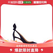 香港直邮潮奢 AQUAZZURA 女士Aquazzura Deneuve 85 蝴蝶结高跟鞋