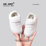 ABC ANGF儿童运动鞋2024春秋宝宝学步鞋女童小白鞋男童鞋