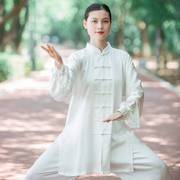 争风华真丝太极服女装，2024飘逸太极拳，练功服男高端洋气桑