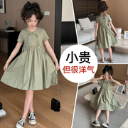 女童夏装连衣裙女孩新中式中国风，洋气公主裙子，中大儿童夏季潮9岁8