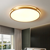 美式卧室吸顶灯圆形，现代阳台灯轻奢欧式客厅主卧高级铜灯led灯具