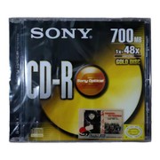 Sony索尼CD-R光盘700MB48X电脑CD刻录车载空白光碟单片厚盒装