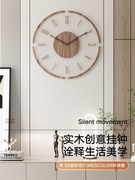 钟表挂钟客厅2022装饰时尚，静音创意挂墙时钟挂表石英钟表家用
