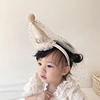网红生日帽子带纱发箍蛋糕装饰场景布置女孩儿童周岁公主派对头饰