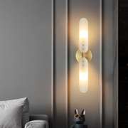 全铜壁灯卧室客厅LED北欧创意简约现代床头灯轻奢电视背景墙灯具
