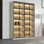 玻璃鞋柜家用门口大容量可视展示收纳柜高立式多层定制轻奢简约柜