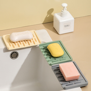 家用硅胶沥水垫卫生间洗手台创意香皂置物架创意卫生间厨房肥皂架