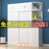 欧式衣柜推拉门家用卧室，木质移门简约现代组合整体，木质大衣橱柜子