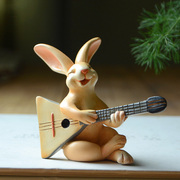 创意可爱个性兔子，摆件唱歌音乐动物家居，装饰卡通男女生日礼物