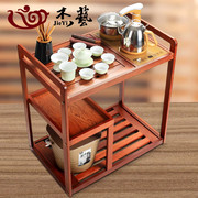 移动茶台竹木茶车简约家用小茶桌，柜茶盘茶具全自动烧水壶套装一体