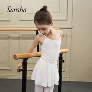 三沙（sansha）儿童芭蕾舞练功服吊带裙式连体服舞蹈演出服Y1558C