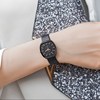 韩国聚利时手表女简约气质，学生韩版复古表女时尚皮带黑色情侣手表
