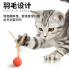 pidan同款猫咪玩具自嗨解闷逗猫球棒宠物，磨牙弹力球啃咬羽毛猫棒