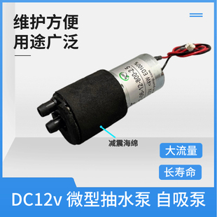 云鲸J1J2水泵DC12v微型抽水泵直流自吸隔膜水泵小型静音水泵配件