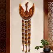 东阳木雕挂件桃木雕刻中式镇宅壁挂玄关客厅实木墙面装饰品工艺品
