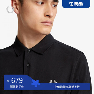 fredperry男士polo衫2024夏季休闲麦穗刺绣重磅，短袖多彩t恤m6000