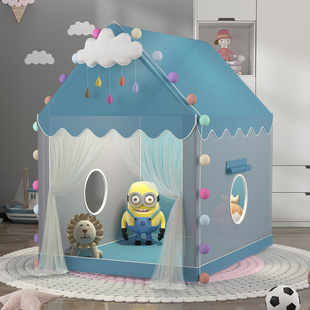 儿童室内帐篷男孩城堡床上宝宝游戏屋女孩玩具小屋分床神器公主房