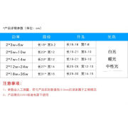 双筒灯K双头筒灯双排T双筒天花长方形客厅吊顶用过道嵌入式三色银