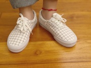 U-COLOR 男女款日系帆布低帮白色系带帆布鞋夏季小白鞋