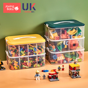 小颗粒乐高收纳盒积木收纳箱儿童，玩具零件分类分拣整理箱分格分装