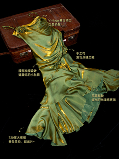 无线wuxian人鱼吊带大裙摆，成人礼婚礼敬酒服宴会，高端连衣裙礼服